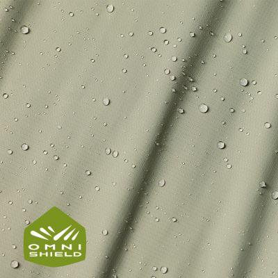 Close-up of the rain and stain repellent fabric