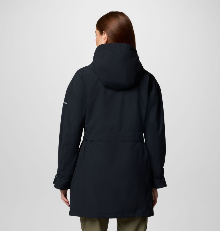 Women's Here And There III Trench Jacket, Color: Black, image 2