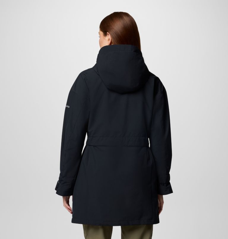 Women's Here And There III Waterproof Trench Jacket, Color: Black, image 2