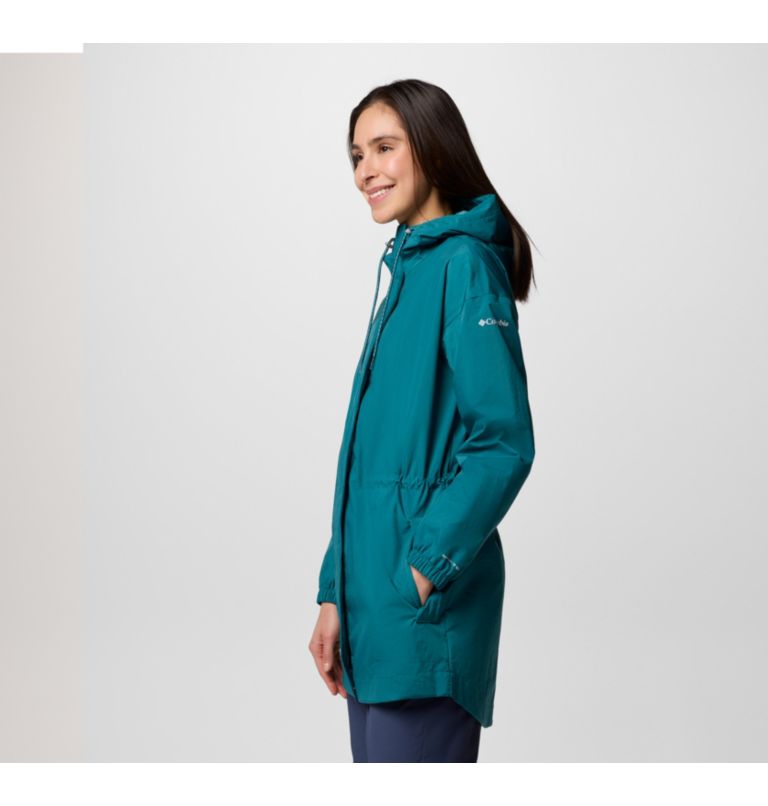 Women's Splash Side II Waterproof Jacket, Color: River Blue Crinkle, image 3