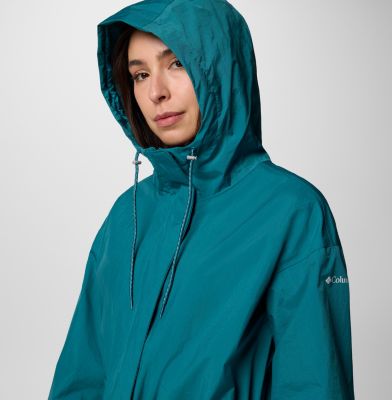 Women's Splash Side II Waterproof Jacket, Color: River Blue Crinkle, image 4