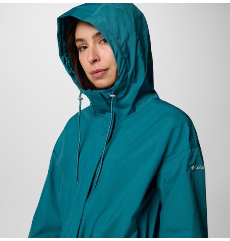 Women's Splash Side II Waterproof Jacket, Color: River Blue Crinkle, image 4