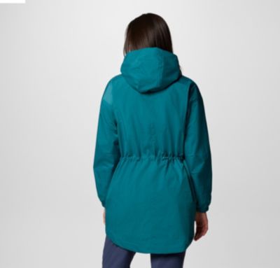 Women's Splash Side II Waterproof Jacket, Color: River Blue Crinkle, image 2
