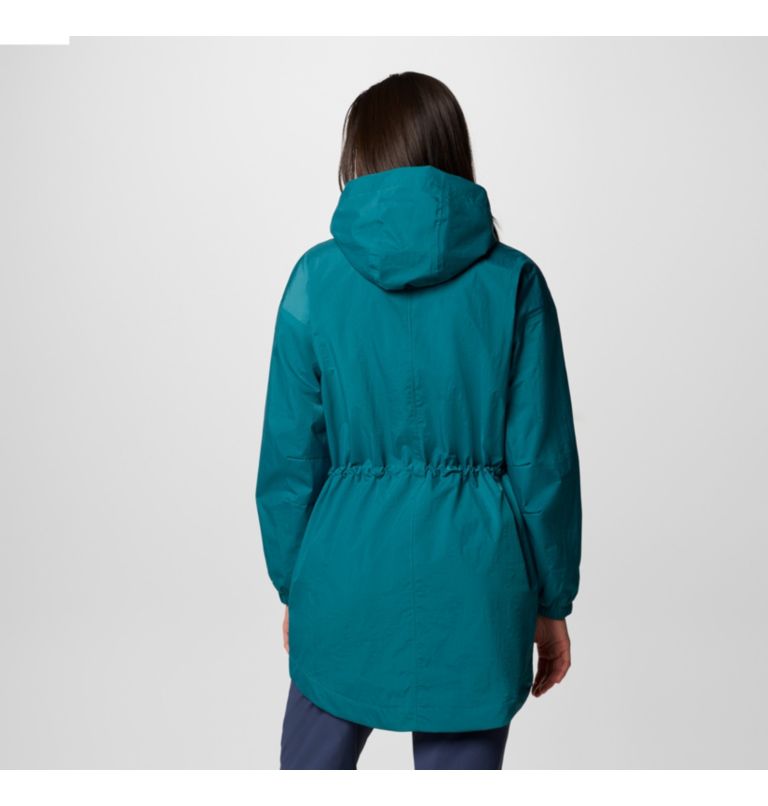 Women's Splash Side II Waterproof Jacket, Color: River Blue Crinkle, image 2
