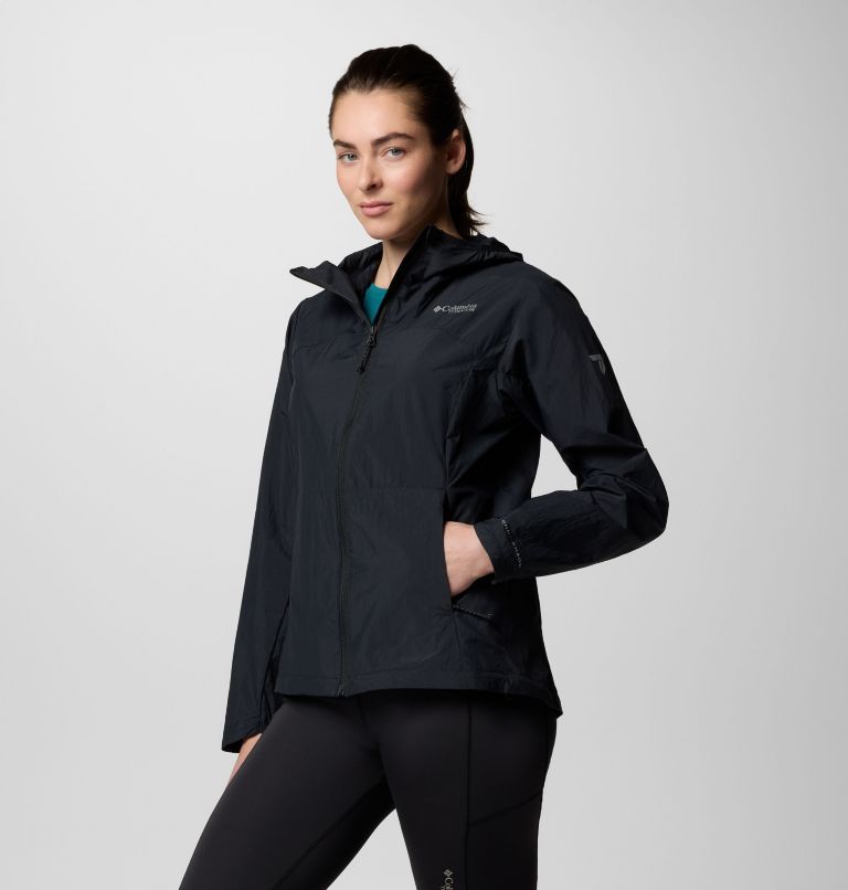 Women's Loop Trail III Windbreaker, Color: Black, image 3