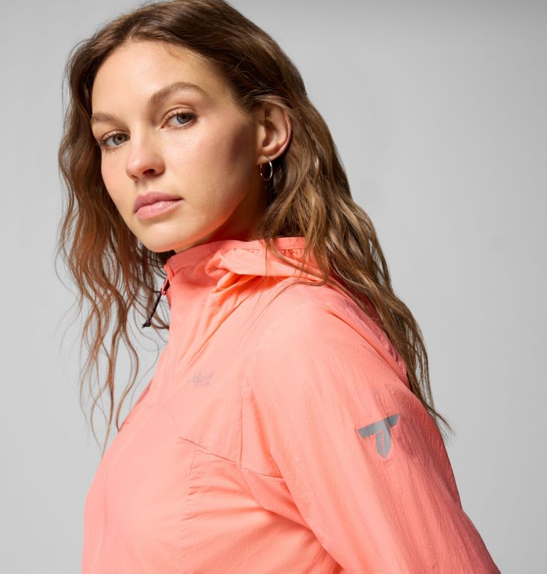 Women's Loop Trail III Windbreaker, Color: Alpenglow, image 5