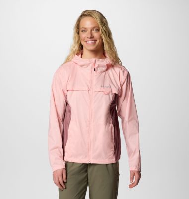 Women's Crested Canyon Hooded Windbreaker, Color: Pink Sand, Fig, image 1