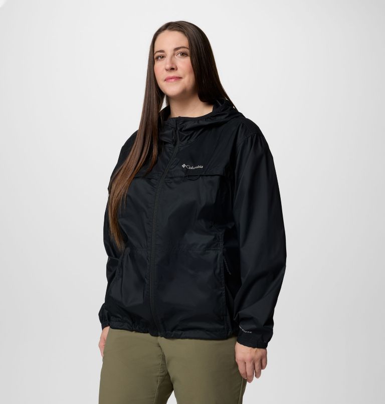 Women's Crested Canyon Windbreaker - Plus Size, Color: Black, image 3