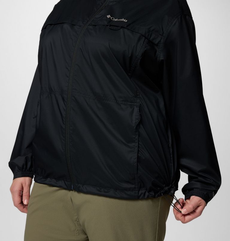 Women's Crested Canyon Windbreaker - Plus Size, Color: Black, image 5