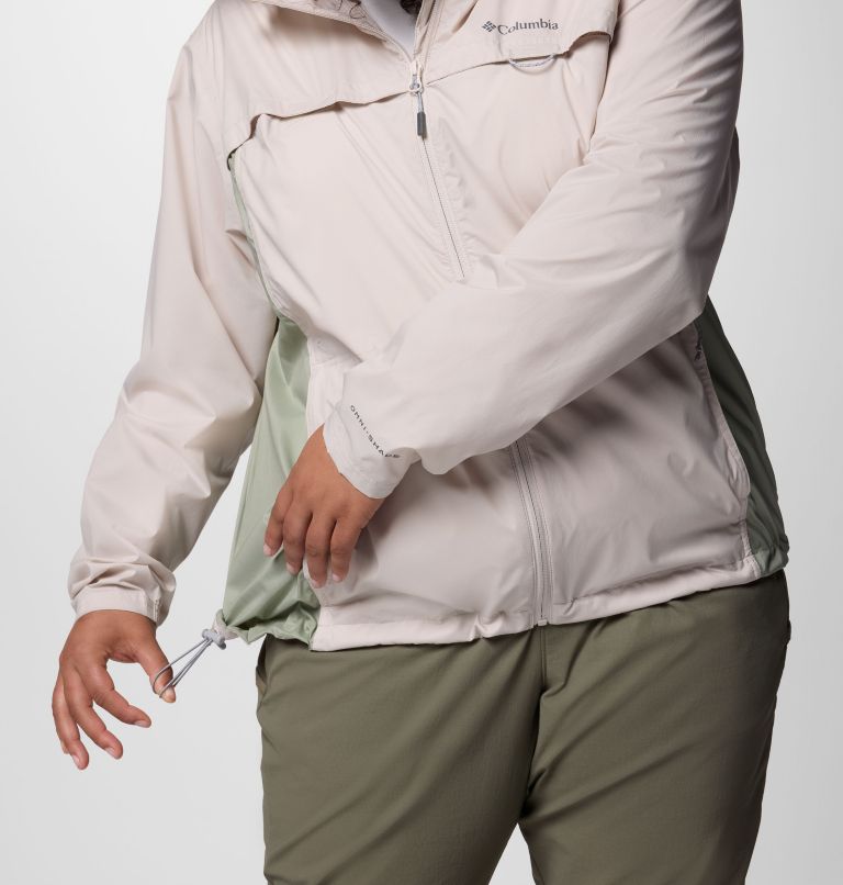 Women's Crested Canyon Windbreaker - Plus Size, Color: Dark Stone, Safari, image 5