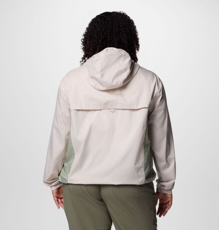 Women's Crested Canyon Windbreaker - Plus Size, Color: Dark Stone, Safari, image 2