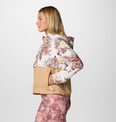 Coupe-vent Imprimé à Capuche Spire Valley Femme, Color: Sea Salt Outbacked, Canoe, image 7