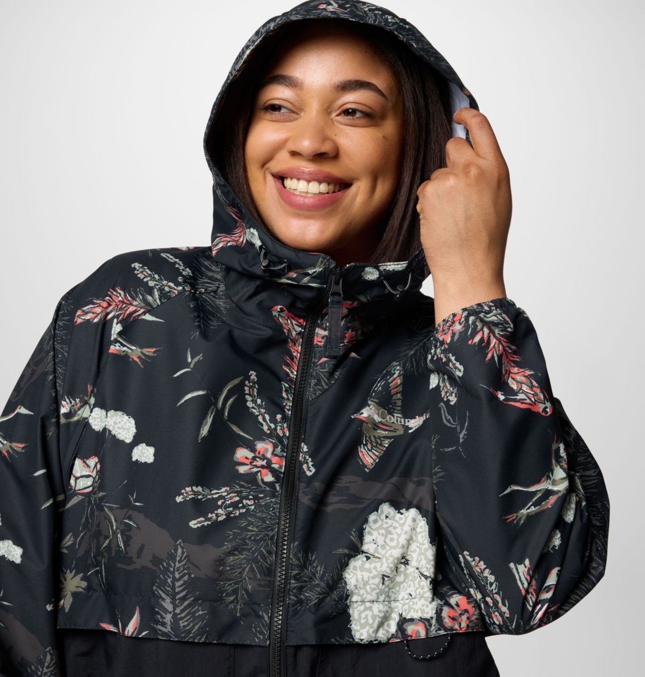 Women's Spire Valley™ Printed Windbreaker - Plus Size 4