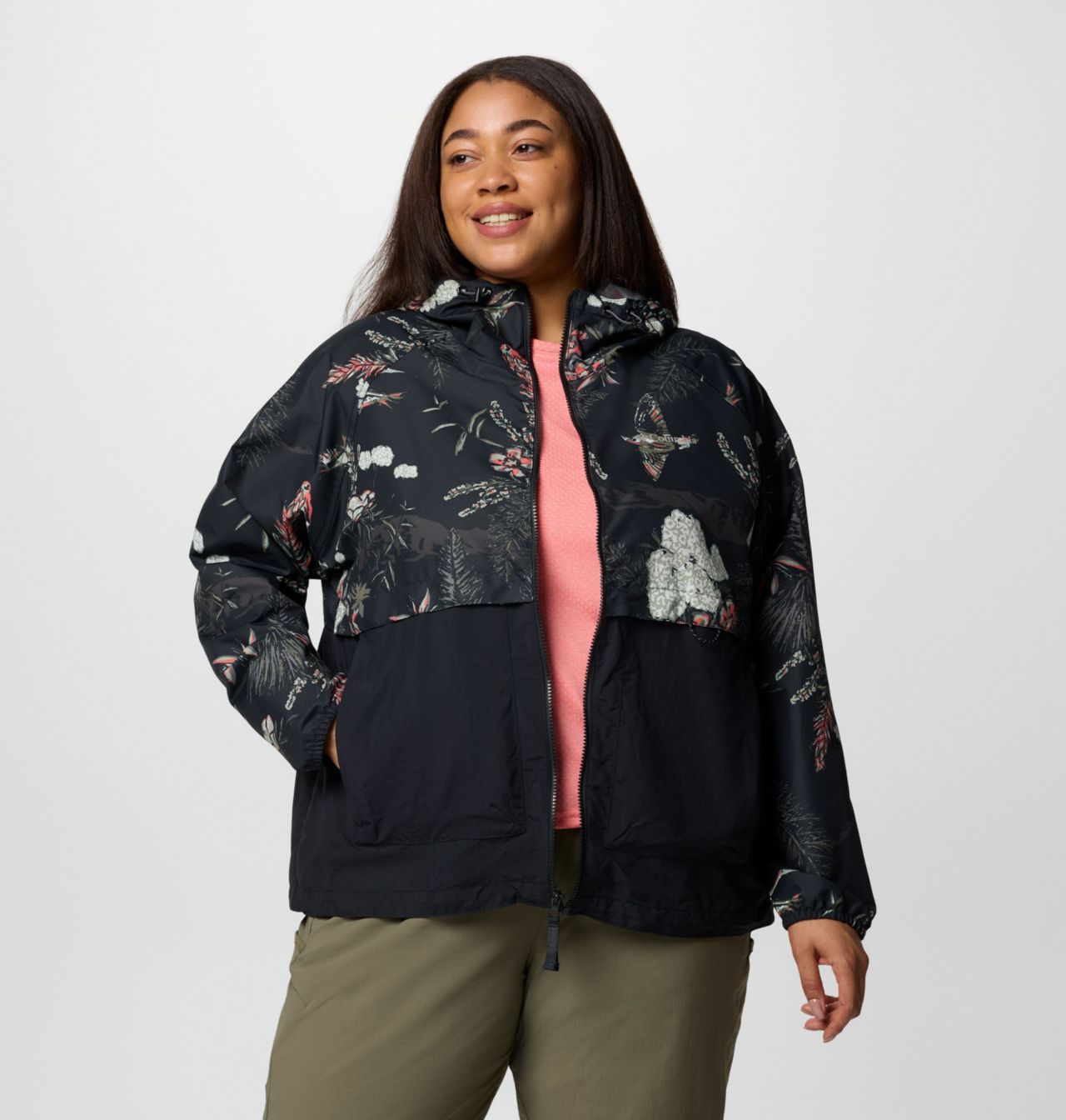 Women's Spire Valley™ Printed Windbreaker - Plus Size 6