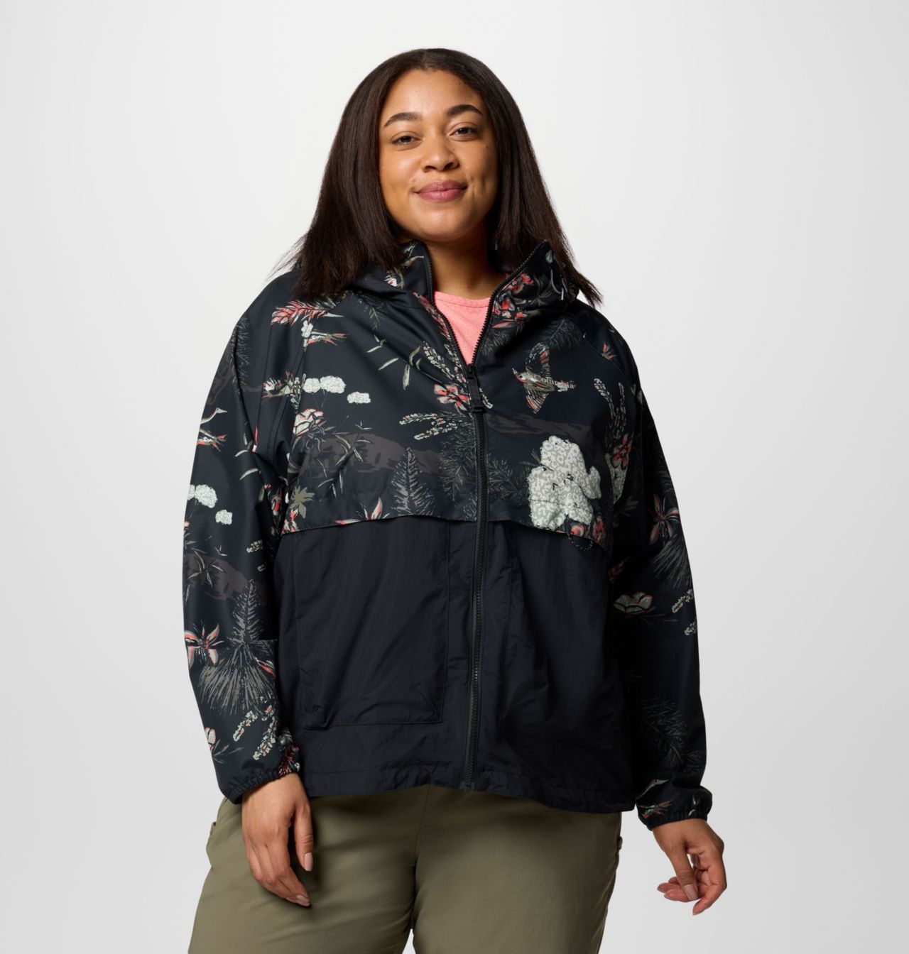 Women's Spire Valley™ Printed Windbreaker - Plus Size 1
