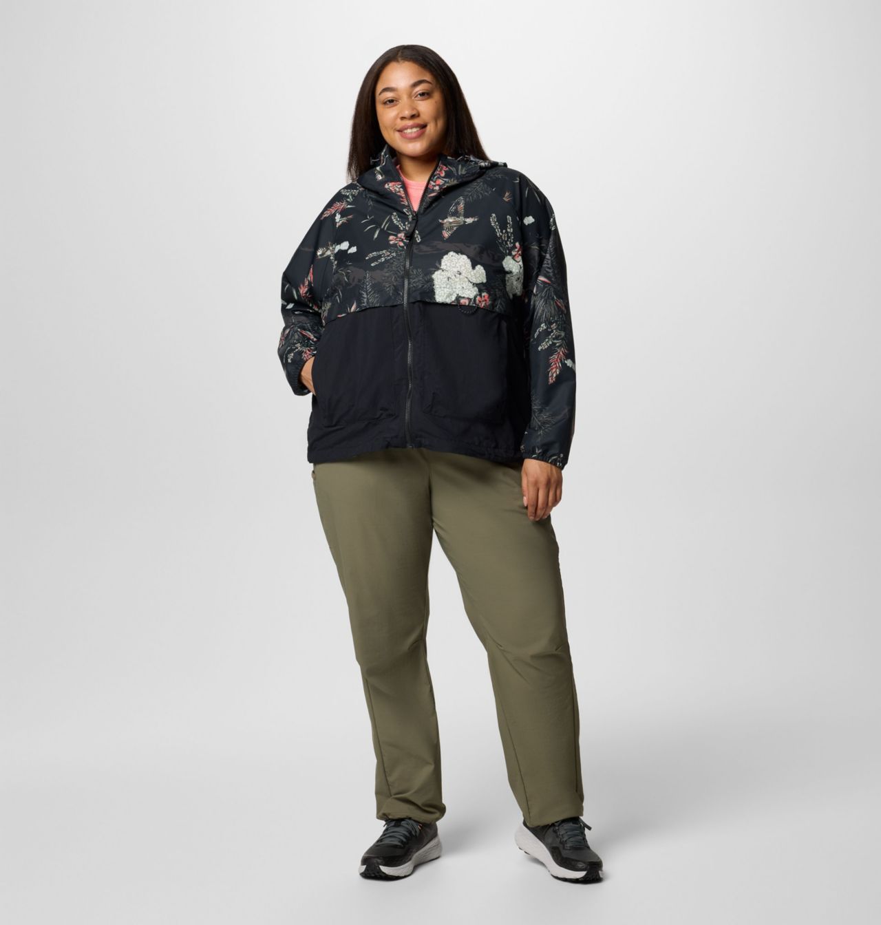 Women's Spire Valley™ Printed Windbreaker - Plus Size 7