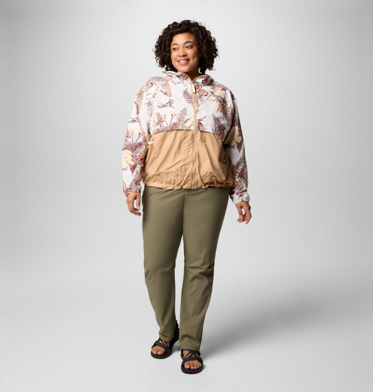 Women's Spire Valley™ Printed Windbreaker - Plus Size 8