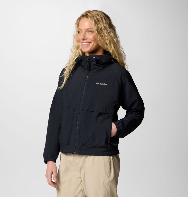 Women's Spire Valley Windbreaker, Color: Black, image 3