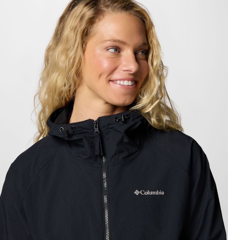 Women's Spire Valley Windbreaker, Color: Black, image 4