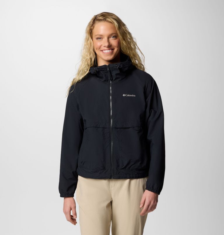 Women's Spire Valley Windbreaker, Color: Black, image 1