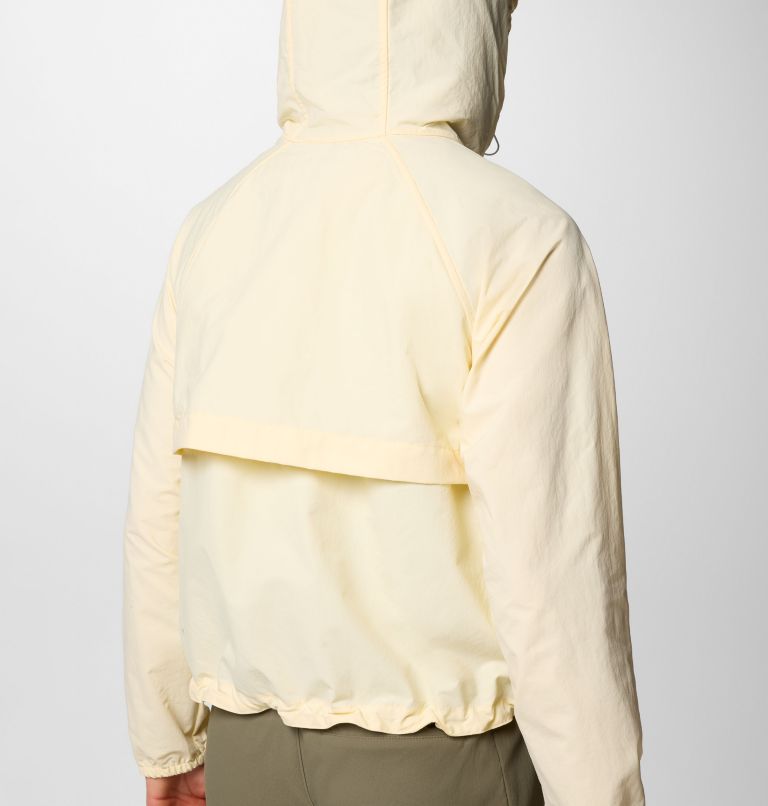 Women's Spire Valley Windbreaker, Color: Lemon Wash, image 6