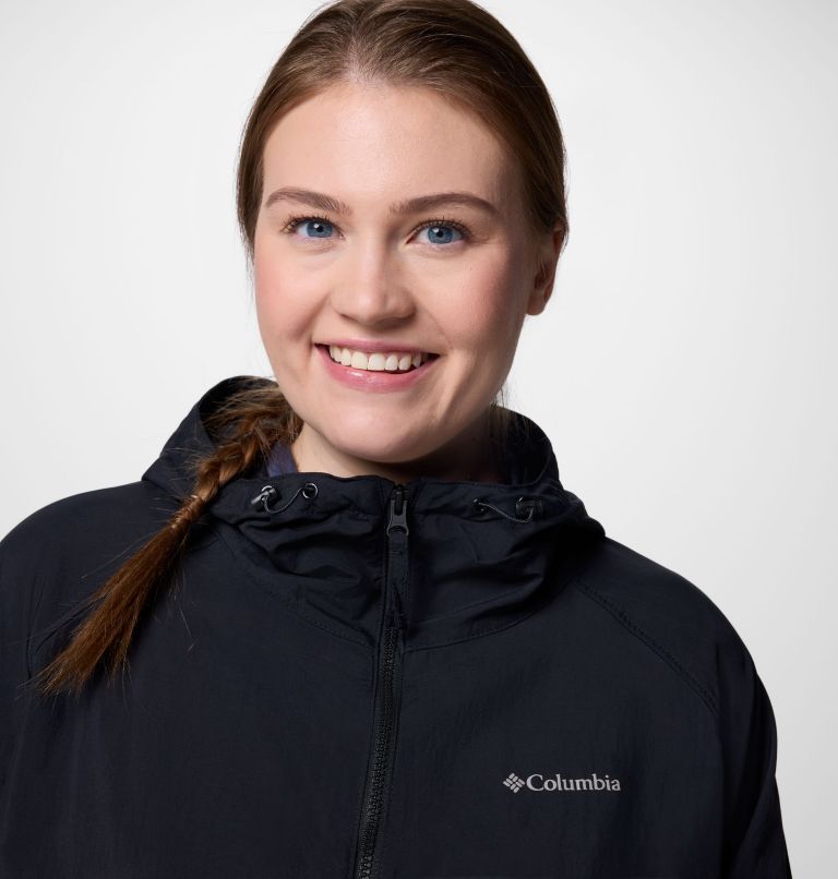 Women's Spire Valley Windbreaker - Plus Size, Color: Black, image 4