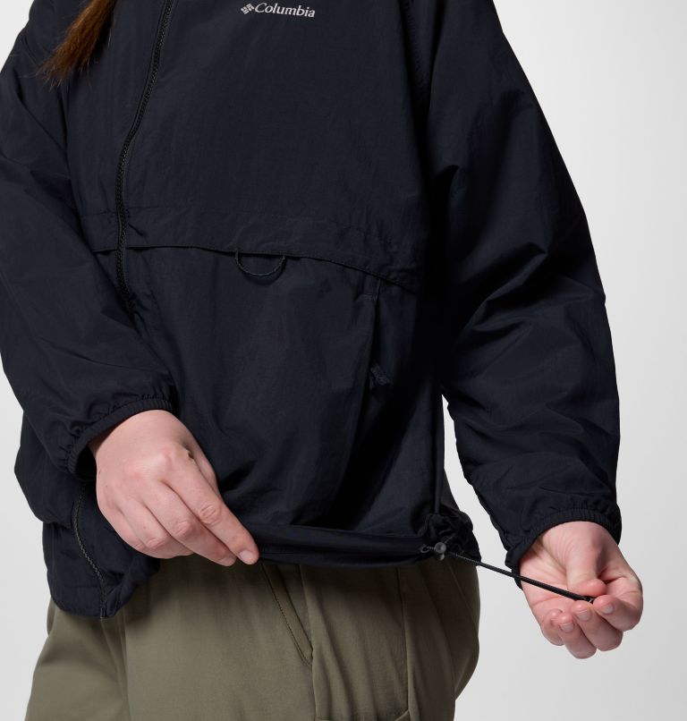Women's Spire Valley Windbreaker - Plus Size, Color: Black, image 5