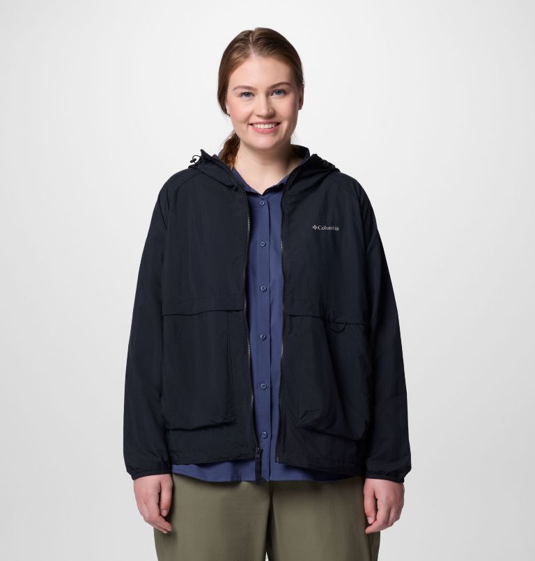 Women's Spire Valley Windbreaker - Plus Size, Color: Black, image 6