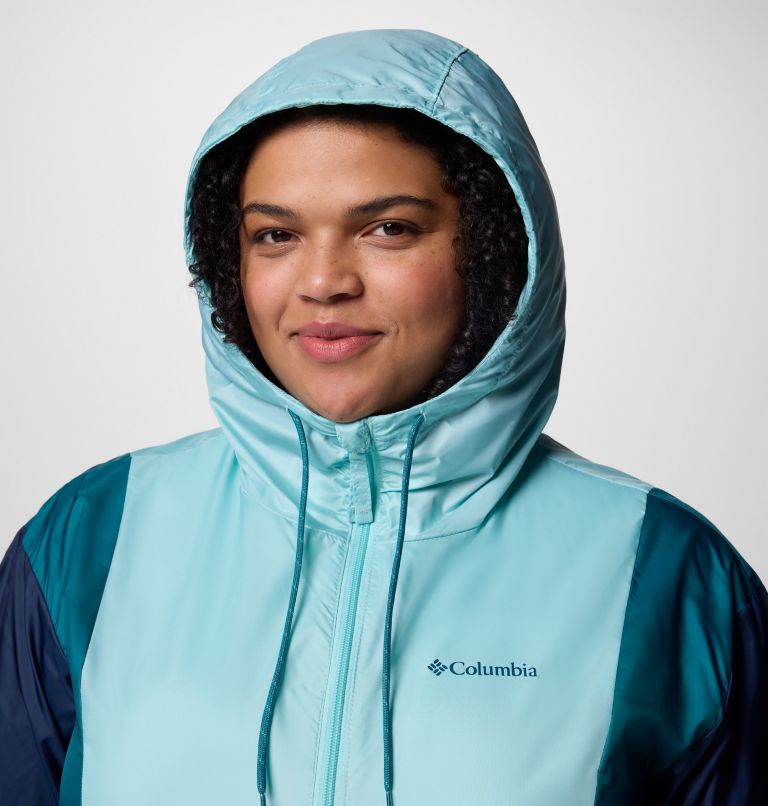 Women's Lily Basin II Jacket - Plus Size, Color: Spray, Collegiate Navy, River Blue, image 4