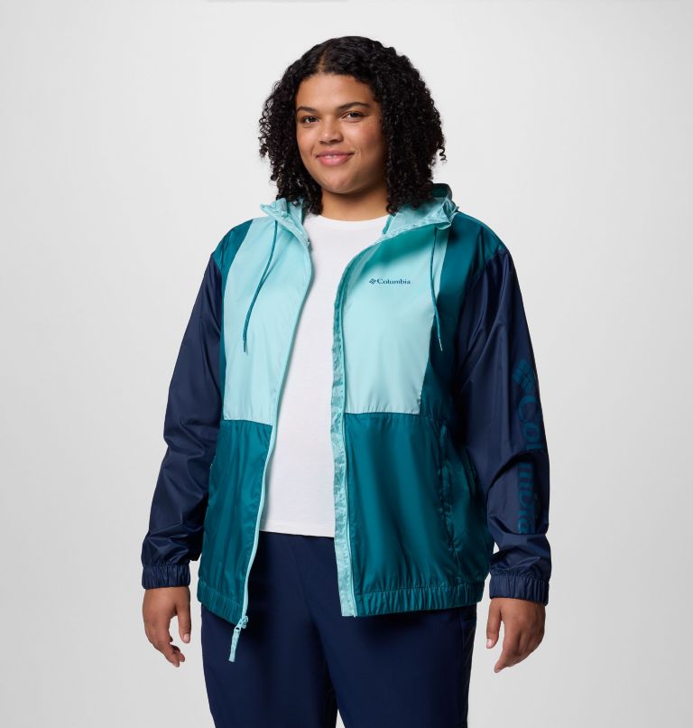 Women's Lily Basin II Jacket - Plus Size, Color: Spray, Collegiate Navy, River Blue, image 5