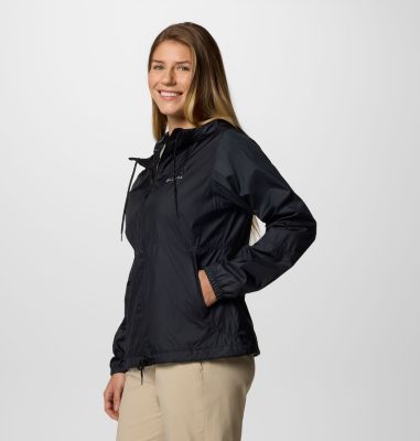 Women's Flash Forward II Hooded Windbreaker, Color: Black, image 3