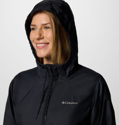 Women's Flash Forward II Hooded Windbreaker, Color: Black, image 4