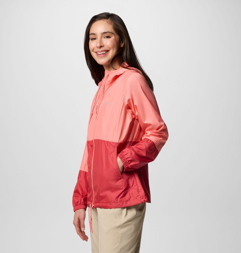 Women's Flash Forward II Windbreaker, Color: Alpenglow, Daredevil, image 3