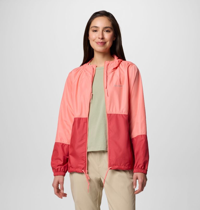 Women's Flash Forward II Windbreaker, Color: Alpenglow, Daredevil, image 6