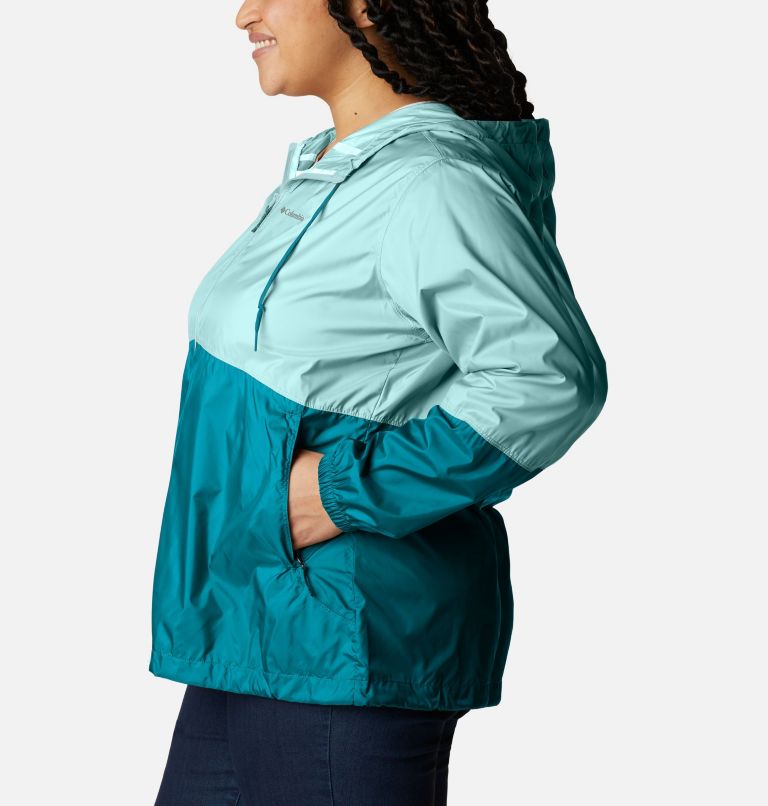 Women's Flash Forward II Windbreaker - Plus Size, Color: Spray, River Blue, image 3