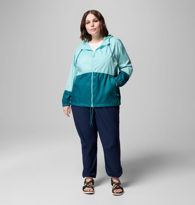 Women's Flash Forward II Windbreaker - Plus Size, Color: Spray, River Blue, image 7