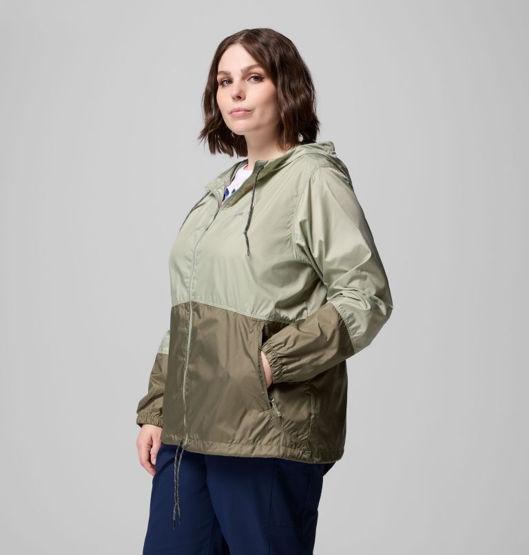 Flash Forward II Windbreaker | 348 | 1X, Color: Safari, Stone Green, image 3
