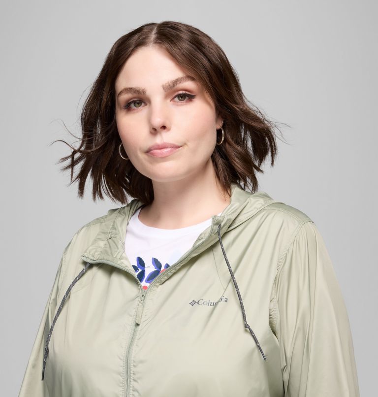 Flash Forward II Windbreaker | 348 | 1X, Color: Safari, Stone Green, image 4