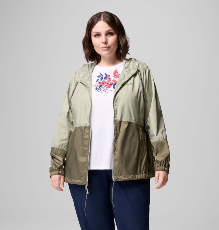 Flash Forward II Windbreaker | 348 | 1X, Color: Safari, Stone Green, image 5