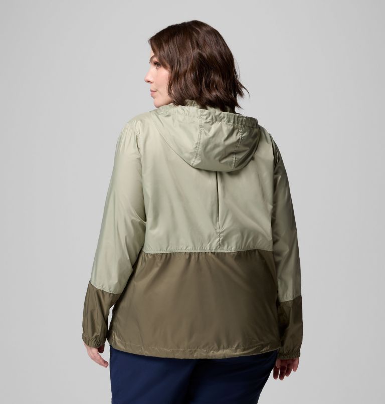 Flash Forward II Windbreaker | 348 | 1X, Color: Safari, Stone Green, image 2