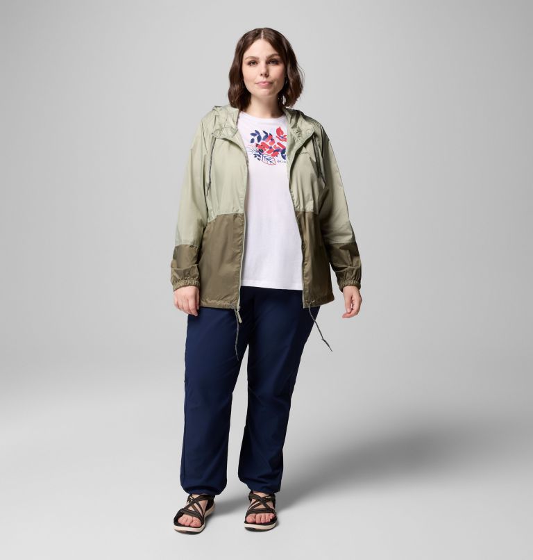 Flash Forward II Windbreaker | 348 | 1X, Color: Safari, Stone Green, image 6