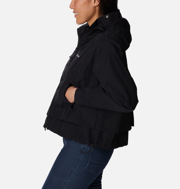 Women's Paracutie II Hooded Windbreaker, Color: Black, image 3