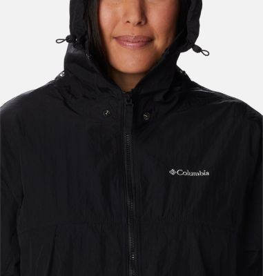 Women's Paracutie II Hooded Windbreaker, Color: Black, image 4