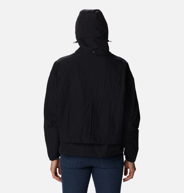 Women's Paracutie II Hooded Windbreaker, Color: Black, image 2