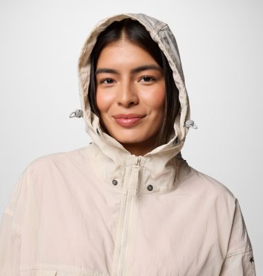 Women's Paracutie II Hooded Windbreaker, Color: Dark Stone, image 12