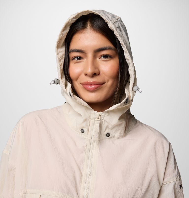 Women's Paracutie II Hooded Windbreaker, Color: Dark Stone, image 4