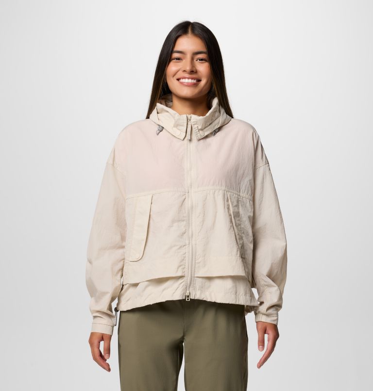 Women's Paracutie II Hooded Windbreaker, Color: Dark Stone, image 1