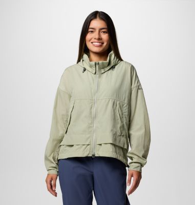 Women's Paracutie II Hooded Windbreaker, Color: Safari, image 1