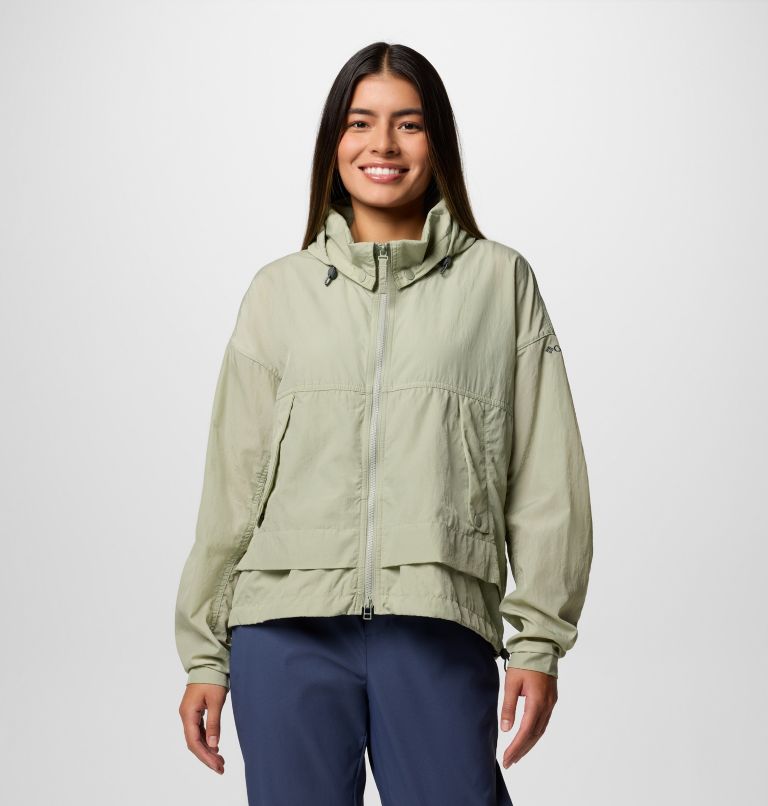 Women's Paracutie II Hooded Windbreaker, Color: Safari, image 1