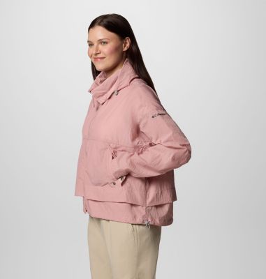 Women's Paracutie II Hooded Windbreaker, Color: Eraser Pink, image 7